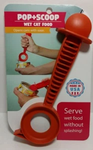 Pop + Scoop Cat Food Can Opener and Server Spoon Item made in USA - Picture 1 of 2