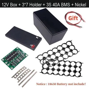 BMS 12V 3S 7P 40A Li-ion Battery Pack Kits DIY Case Holder for 18650 Power Wall - Picture 1 of 25