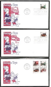 US Scott # 3642-3642f Antique Toys FDC. Artmaster Cachet - Picture 1 of 2