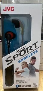 Auriculares Bluetooth JVC, auriculares deportivos inalámbricos a prueba de sudor, goma negra HAEN10BTB - Imagen 1 de 2