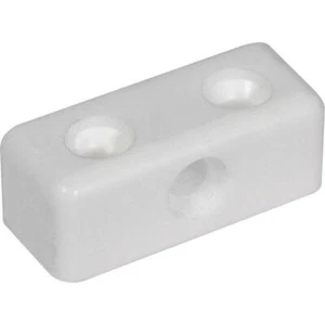 WHITE MODESTY MOD BLOCK KITCHEN CABINET CUPBOARD FIXING JOINT CONNECTOR BLOCKS - Picture 1 of 1