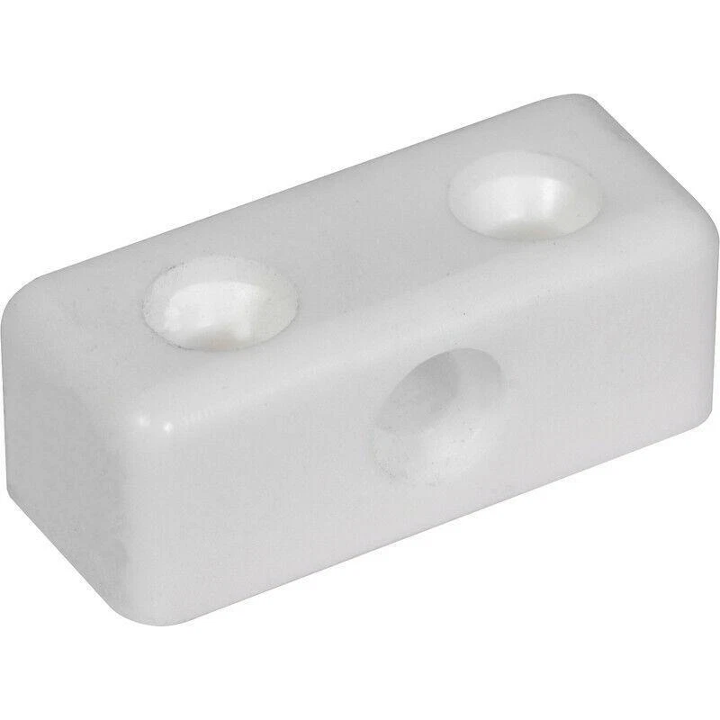 WHITE MODESTY MOD BLOCK KITCHEN CABINET CUPBOARD FIXING JOINT CONNECTOR BLOCKS - Image 1 of 1