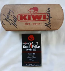 HENRY HILL GOODFELLAS AUTOGRAMMIERTE SCHUH-GLANZBÜRSTE UND VISITENKARTE - Bild 1 von 4