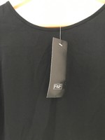 Womens F&F 10 Black Short Sleeve Casual New  <JJ9524z