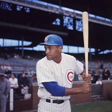 Outfielder Billy Williams Of The Chicago Cubs 1964 Baseball OLD PHOTO