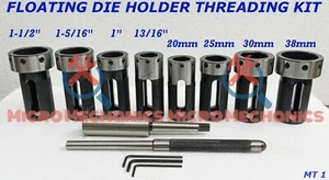 MK1 Drehbank Reitstock Matrizenhalter Schwimmende Aktion Gewindeschneidsatz - Bild 1 von 1