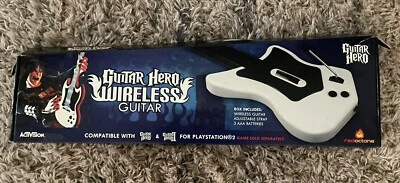 Activision Hero Playstation 2 Wireless Guitar W/ World Tour Game. - Image 1 of 4