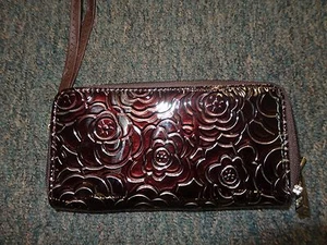 WOMENS BROWN FLORAL WALLET **NWT** GREAT GIFT!!! - Picture 1 of 3