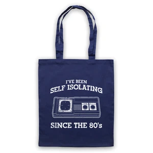I'VE BEEN SELF ISOLATING SINCE THE 80'S MASTER CONTROL TOTE BAG LIFE SHOPPER - Picture 1 of 11