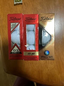 BN 3 Open Boxes Titleist Golf Balls. Advertising On Them. See Photos. 9 Balls! - Picture 1 of 6