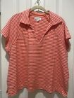FREE ASSEMBLY Top Womens Size 2XL Terry Cloth Popover Short Sleeve Cotton Pink