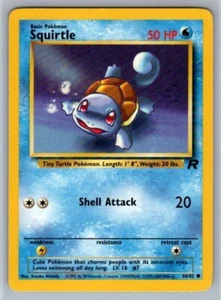 Juego de cartas coleccionables Squirtle #68 casi nuevo Team Rocket Pokemon - Imagen 1 de 2
