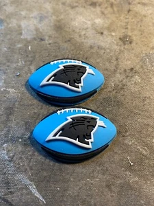 Carolina Panthers football team shoe charm set button back - Picture 1 of 1