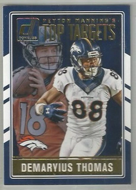 Demaryius Thomas Denver Broncos 2016 Donruss PEYTON MANNING TOP TARGETS - Image 1 of 1