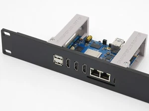 Rack mount for 1-3 Orange PI5 PLUS 19inch 1U - injection molded front - Picture 1 of 3
