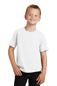 Port & Company PC450Y Youth Short Sleeve Fan Favorite Crew Neck Stylish T-Shirt - Picture 1 of 28