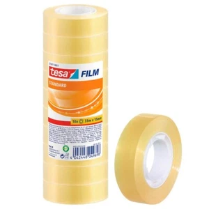 tesa FILM Adhesive Film Transparent 15.0mm x 33.0m - 10 Rolls tesafilm - Picture 1 of 6