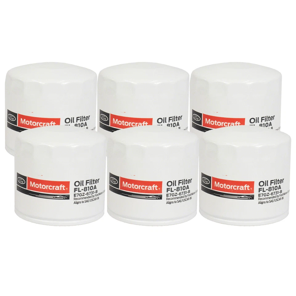 Juego de 6 filtros de aceite de motor Motorcraft OEM para Acura Honda Hyundai Ford Pontiac Foto 1 de 1