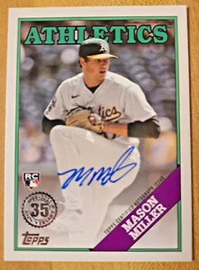 Mason Miller 2023 Topps Update 1988 35th Anniversary #88BAU-MM RC Auto On Card - Picture 1 of 2
