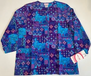 New Women’s Cherokee Long Sleeve Scrub Jacket Size Medium Style 350E Color BDON - Picture 1 of 8