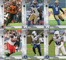 2018 Upper Deck CFL 6  Blank Back ParallelS   ***YOU PICK***