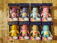 Care Bears 3 inch Flocked Poseable Figures Complete Set Of 8 Boxed New FREE P&P