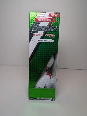 Srixon Golf Balls, Soft Feel -Soft White - 1 Sleeve has 3 Balls with Logo - Image 1 of 4
