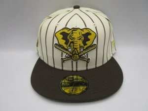 New Era 59Fifty Size 7 3/4 Oakland Athletics Buffalo 1987 ASG Patch Pinstripe - Picture 1 of 8