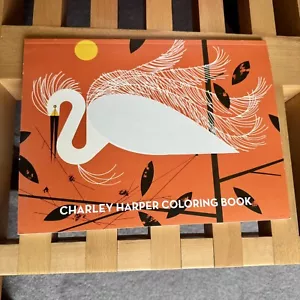 Charley Harper Coloring Book Ammo Books 2008 Snowy Egret Cover Mid Mod Art NEW - Imagen 1 de 2
