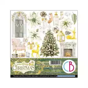 Ciao Bella - SPARKLING CHRISTMAS - Blocco di carta 6x6 taglio fussy - 24 fogli #CBQE069 - Foto 1 di 9