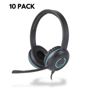 Cyber Acoustics AC-5008 Student Headset Classroom Set (10 Pack) School Set - Picture 1 of 8