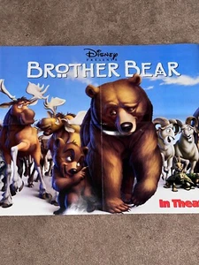 GRANDE POSTER FILM PROMO ORSO FRATELLO DISNEY 2003 Phil Collins, Tina Turner - Foto 1 di 11