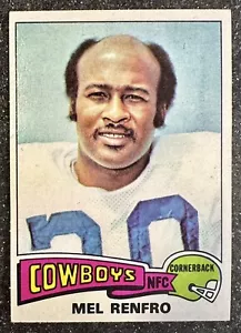 1975 Topps Mel Renfro #428 Dallas Cowboys Fútbol (10x Pro Bowl/Salón de la Fama) - Imagen 1 de 2
