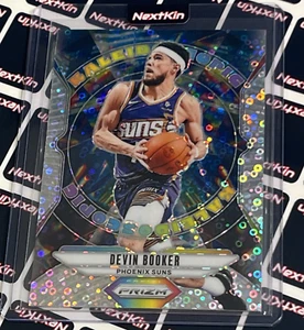 Devin Booker 6 2024-25 Prizm Basketball Fast Break Silver Kaleidoscope Phoenix - Bild 1 von 2