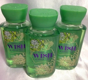 3 Bath & Body Works Vanilla Wish & Apple Fizz Shower Gel body wash travel size - Picture 1 of 1