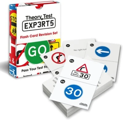 Theory Test Experts 128 Road Signs Flash Cards 2025 (Flashcards) - Image 1 of 4