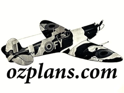 WWII Supermarine Spitfire IX 64" WS PRINTED RC AIRPLANE MODEL PLANS TEMPLATES - Image 1 of 2