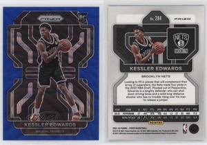 2021-22 Panini Prizm Blue Wave Prizm Kessler Edwards #284 Rookie RC