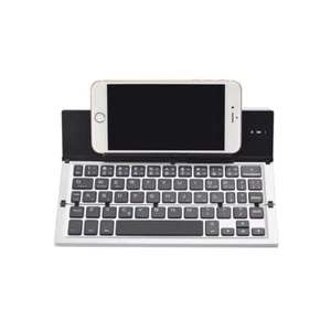 Supportable Rechargeable foldable Wireless Bluetooth keyboard for PC ipad Mac - Picture 1 of 16