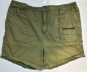 Pantaloncini utility vintage anni 90 Y2K UZZI Amphibious Gear 42 verde oliva sbiadito sole - Foto 1 di 10