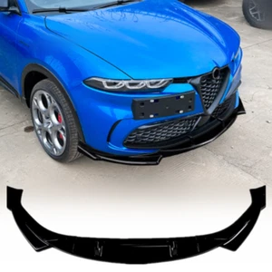 Gloss Black Car Bumper Lip Spoiler Body Kits For Alfa Romeo Tonale 23-2025 2026 - Picture 1 of 10
