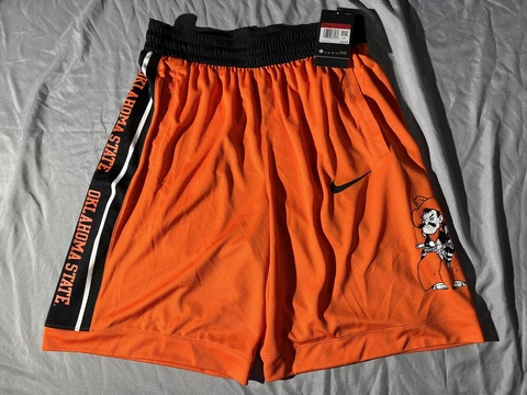 Nike OSU Oklahoma State Cowboys Basketball Shorts Mens Size Large Dri Fit NEW Cover