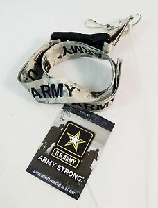 U.S. Army Lanyard Necklace Key Chain with ID Holder *U.S. Army Official Product*