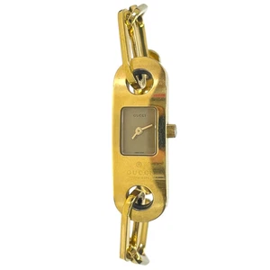 Gucci Damenuhr 6100L Kettenglieder Gold - Bild 1 von 8