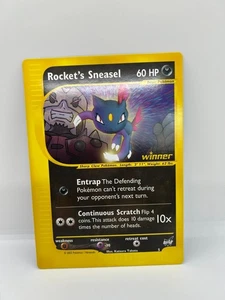 2002 ROCKETS SNEASEL 5 Pokémon BEST OF WINNER PROMO JUMBO VINTAGE CARD NINTENDO - Picture 1 of 2