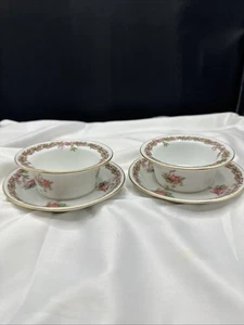 LIMOGES Set mit zwei Auflaufförmchen/ Souffléschale/ Crème Brûlée. Made in France. - Bild 1 von 13