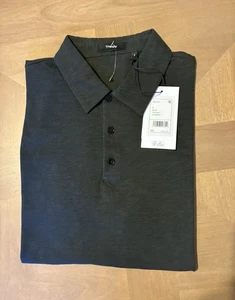 Camisa Polo Theory Hombre Negra Cosmos BYRON C Talla S Algodón - Imagen 1 de 7