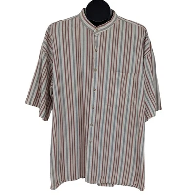 Camisa De Colección Van Heusen Abotonada Hombres Talla XXL Rayas Informal Indie Grunge Y2K Foto 1 de 4