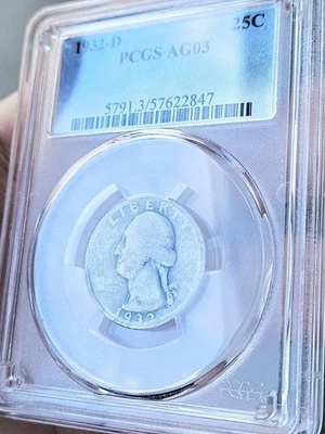 1932-D PCGS AG3 Washington Quarter - Image 1 of 4