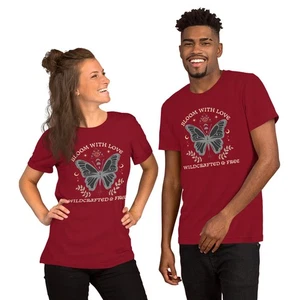 Bloom with Love Wildcrafted Free Unisex t-shirt Free Ship Made in USA - Picture 1 of 9